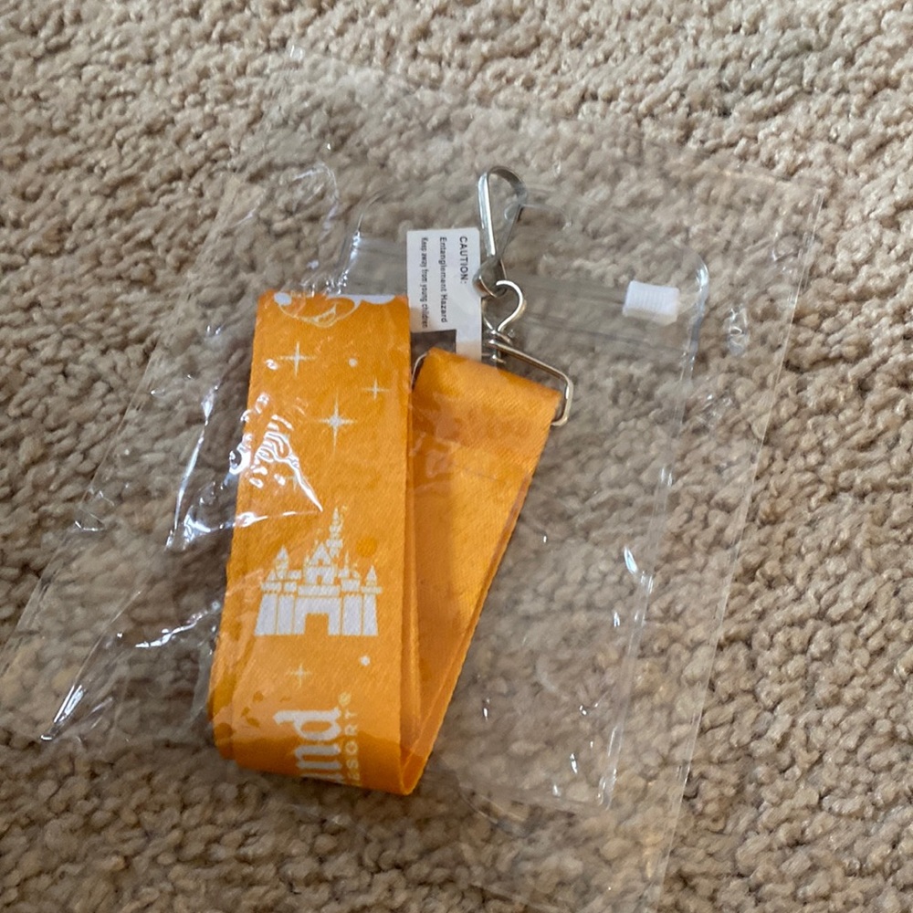 Disneyland Yellow Lanyard NWOT